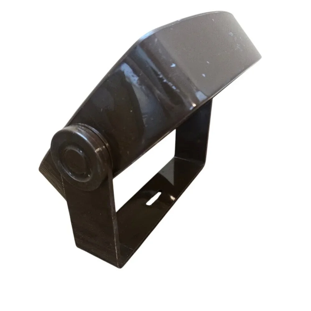 80s Square Vanity Mirror Magnified Side Brown‎ Plastic Stand Adjustable Tilt